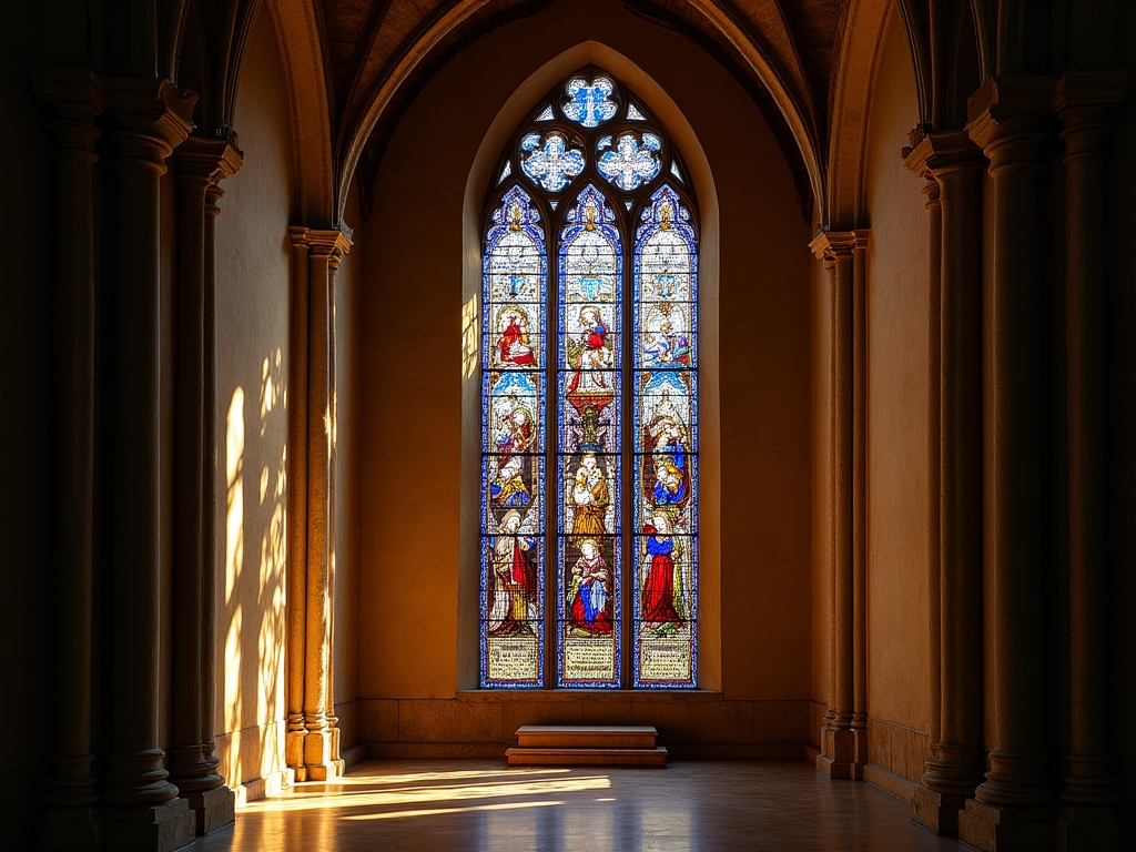 Vitrail d'église restauré par Tclearvalley